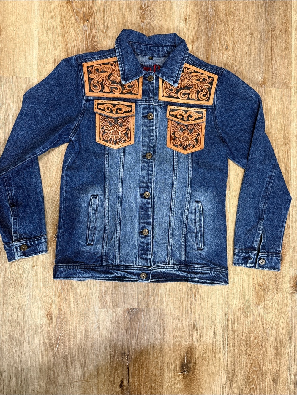 Women’s American Darling Jean Jacket w/Leather Tool and Frindge